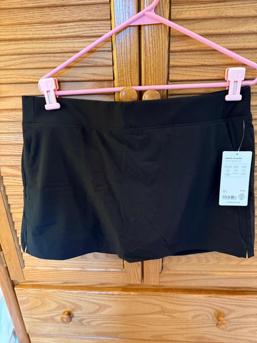 NWT 🌸 Athleta Black Brooklyn  Women’s Athletic Skort Size 14